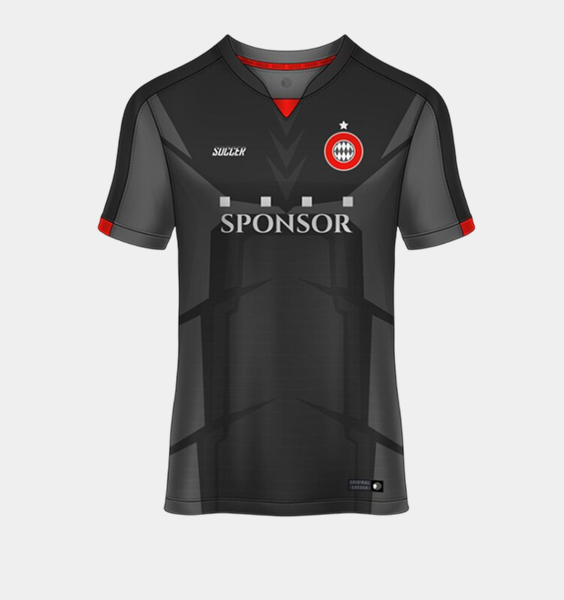 Black Soccer Jersey  High-Performance Breathable Football Shirt